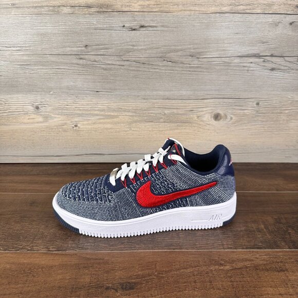 Nike AF1 Ultra Flyknit Low Robert Kraft Mens Size 9 Wolf Grey White FV4079 012 - Picture 2 of 9